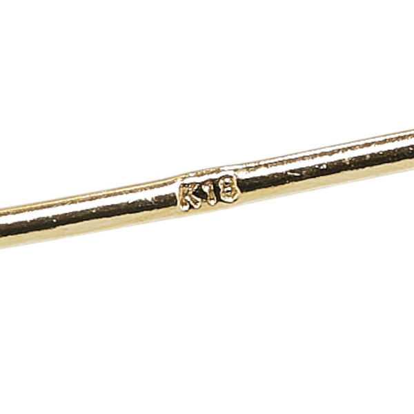 K18YG イエローゴールド 雫 モチーフ ピアス レディース 【中古】