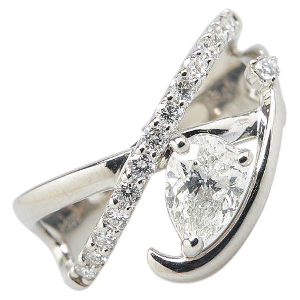Pt900 プラチナ ダイヤ1.013ct ダイヤ0.36ct リング 指輪 レディース 13号 【中古】
