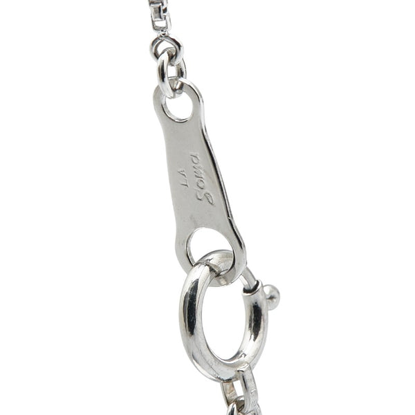 Pt950 プラチナ ダイヤ0.207ct ペンダントネックレス レディース 【中古】