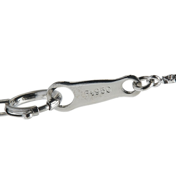 Pt950 プラチナ ダイヤ0.207ct ペンダントネックレス レディース 【中古】