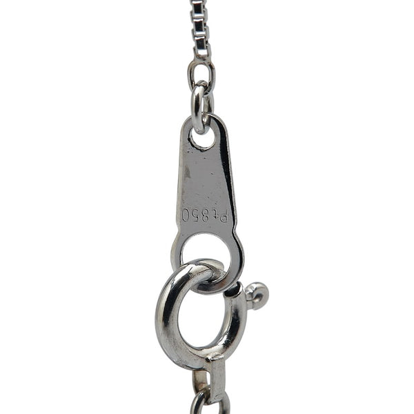 Pt900 プラチナ Pt850 プラチナ ダイヤ1.00ct 5連 ペンダントネックレス レディース 【中古】