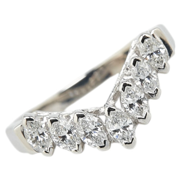 Pt900 プラチナ ダイヤ0.61ct リング 指輪 レディース 9.5号 【中古】