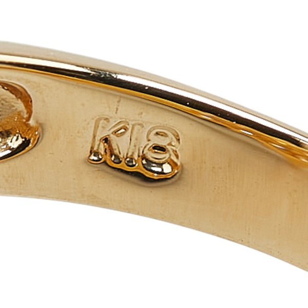 K18YG イエローゴールド ダイヤ1.00ct リング 指輪 レディース 9号 【中古】