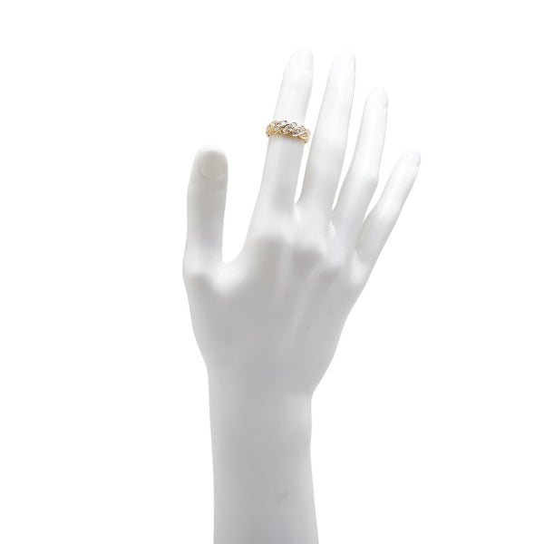 K18YG イエローゴールド ダイヤ0.50ct リング 指輪 レディース 9号 【中古】