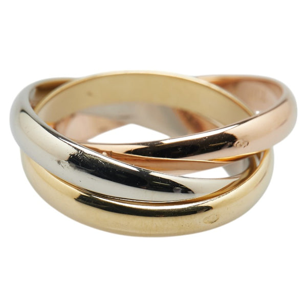 カルティエ トリニティ リング 指輪 #56 K18YG イエローゴールド K18WG ホワイトゴールド K18PG ピンクゴールド レディース CARTIER 【中古】