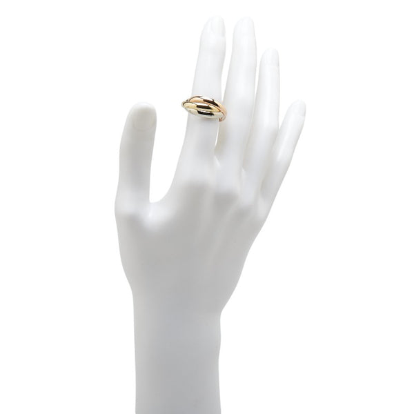 カルティエ トリニティ リング 指輪 #56 K18YG イエローゴールド K18WG ホワイトゴールド K18PG ピンクゴールド レディース CARTIER 【中古】