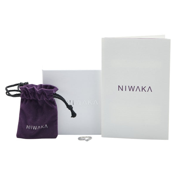 Pt950 プラチナ ダイヤ 俄 NIWAKA リング 指輪 レディース 6.5号 【中古】