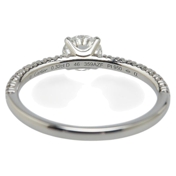 カルティエ エタンセル ドゥ カルティエ ソリテール リング リング 指輪 #46 N4744300 Pt950 プラチナ レディース CARTIER 【中古】