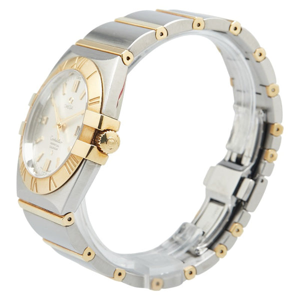 オメガ コンステレーション ダブルイーグル 腕時計 1213.30 クオーツ シルバー文字盤 ステンレススチール K18YG イエローゴールド メンズ OMEGA 【中古】