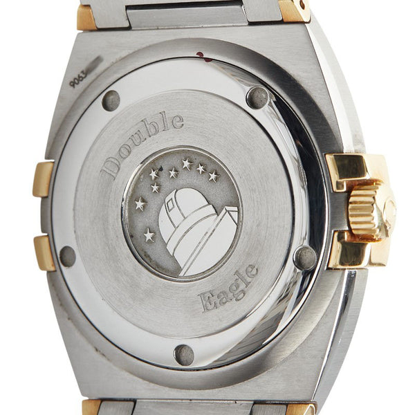 オメガ コンステレーション ダブルイーグル 腕時計 1213.30 クオーツ シルバー文字盤 ステンレススチール K18YG イエローゴールド メンズ OMEGA 【中古】