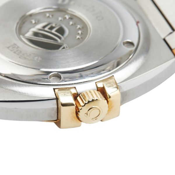 オメガ コンステレーション ダブルイーグル 腕時計 1213.30 クオーツ シルバー文字盤 ステンレススチール K18YG イエローゴールド メンズ OMEGA 【中古】