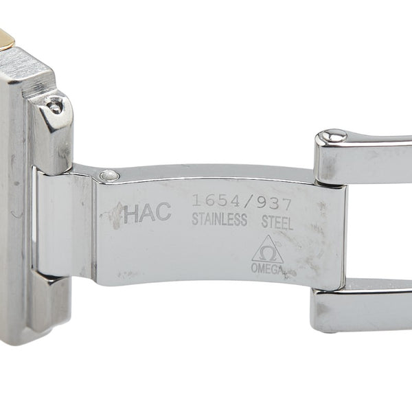 オメガ コンステレーション ダブルイーグル 腕時計 1213.30 クオーツ シルバー文字盤 ステンレススチール K18YG イエローゴールド メンズ OMEGA 【中古】