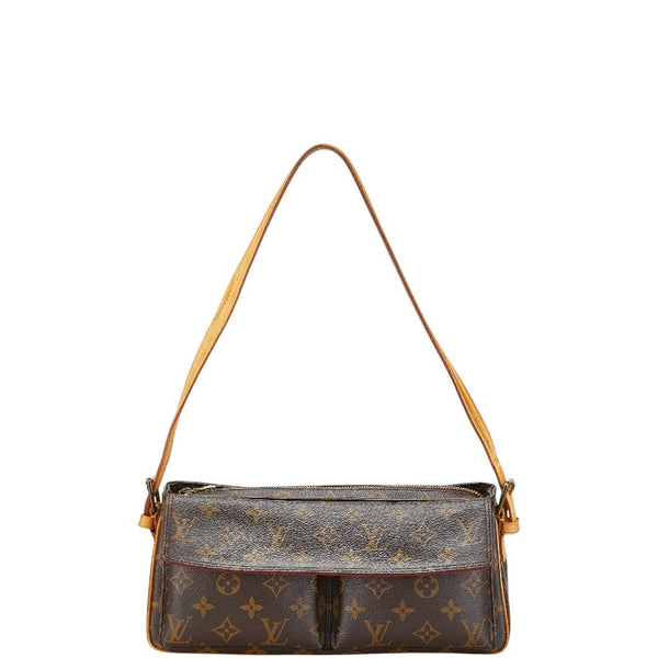 ルイ ヴィトン モノグラム ヴィバシテMM  ワンショルダーバッグ M51164 ブラウン PVC レザー レディース LOUIS VUITTON 【中古】