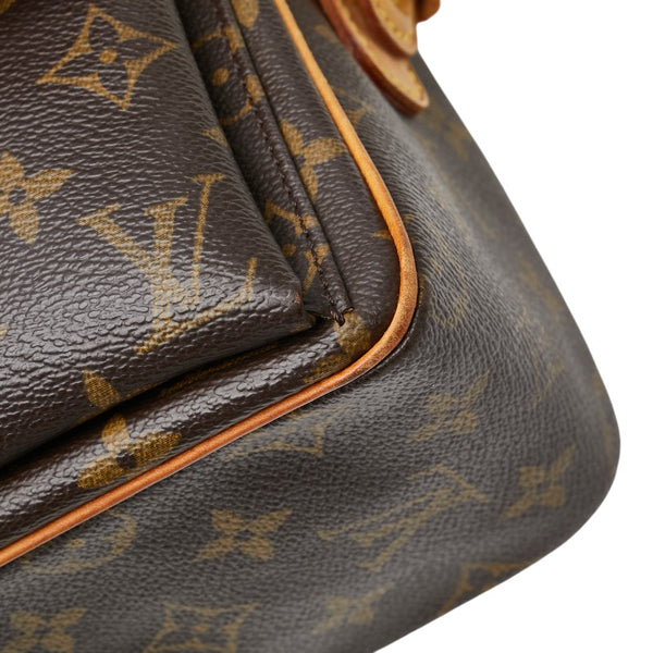 ルイ ヴィトン モノグラム ヴィバシテMM  ワンショルダーバッグ M51164 ブラウン PVC レザー レディース LOUIS VUITTON 【中古】