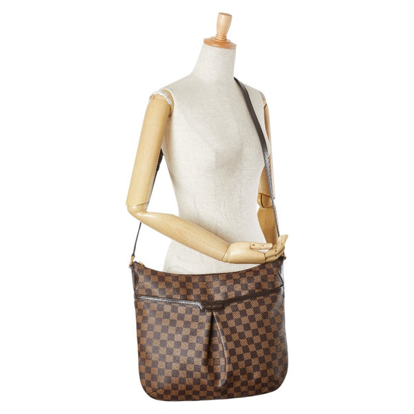 ルイ ヴィトン ダミエ ブルームズベリGM ショルダーバッグ N42250 ブラウン PVC レザー レディース LOUIS VUITTON 【中古】