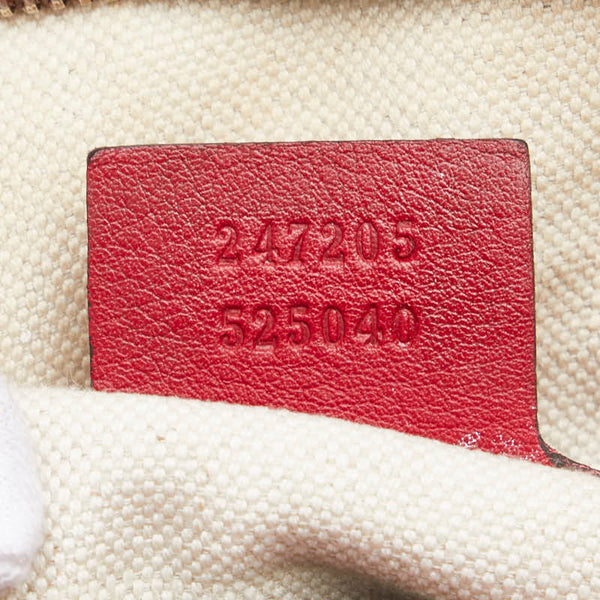 グッチ ハンドバッグ ショルダーバッグ 2WAY 247205 レッド レザー レディース GUCCI 【中古】