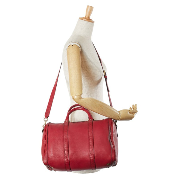 グッチ ハンドバッグ ショルダーバッグ 2WAY 247205 レッド レザー レディース GUCCI 【中古】