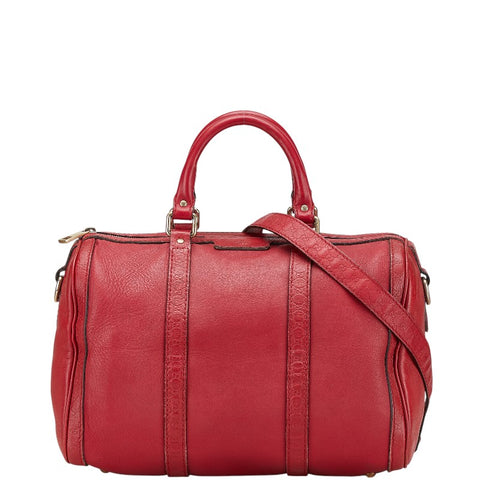 グッチ ハンドバッグ ショルダーバッグ 2WAY 247205 レッド レザー レディース GUCCI 【中古】