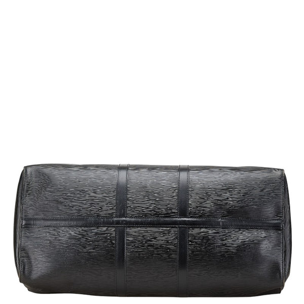 ルイ ヴィトン エピ キーポル55 ボストンバッグ トラベルバッグ M59052 ノワール ブラック レザー レディース LOUIS VUITTON 【中古】
