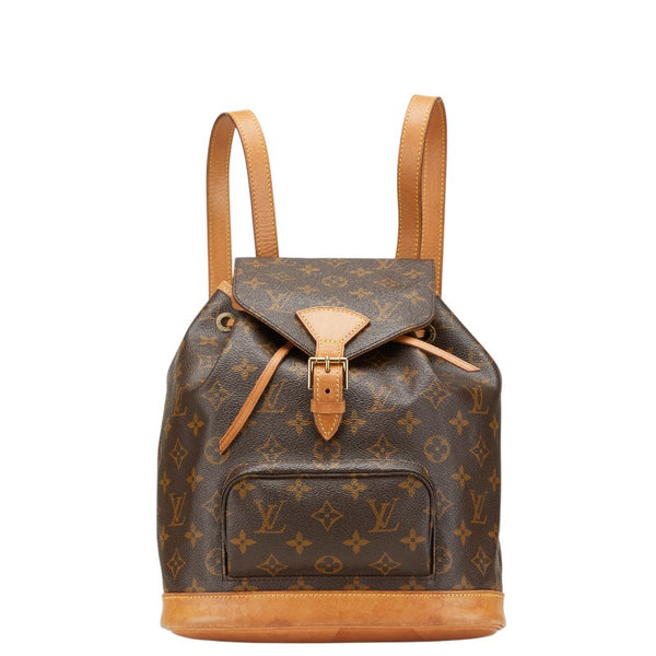 ルイ ヴィトン モノグラム モンスリMM リュック バックパック M51136 ブラウン PVC レザー レディース LOUIS VUITTON 【中古】
