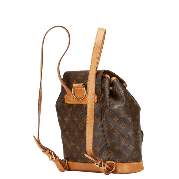 ルイ ヴィトン モノグラム モンスリMM リュック バックパック M51136 ブラウン PVC レザー レディース LOUIS VUITTON 【中古】
