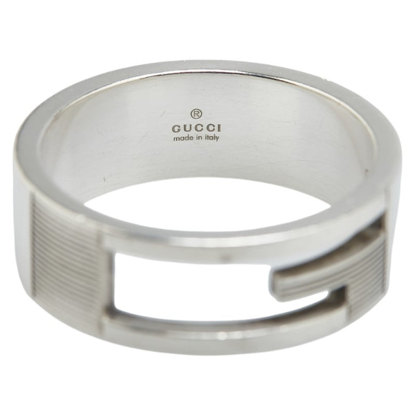 グッチ ブランデッドG リング 指輪 #25 SV925 シルバー メンズ GUCCI 【中古】