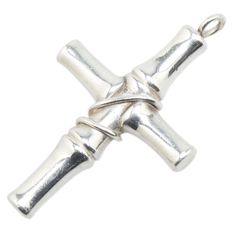 グッチ バンブー クロス ペンダントトップ SV925 シルバー レディース GUCCI 【中古】