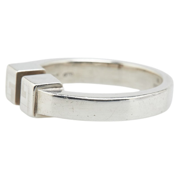 グッチ Gロゴ キューブ ブロック リング 指輪 SV925 シルバー メンズ GUCCI 【中古】