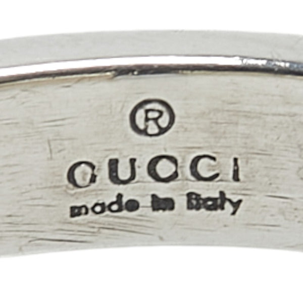 グッチ Gロゴ キューブ ブロック リング 指輪 SV925 シルバー メンズ GUCCI 【中古】