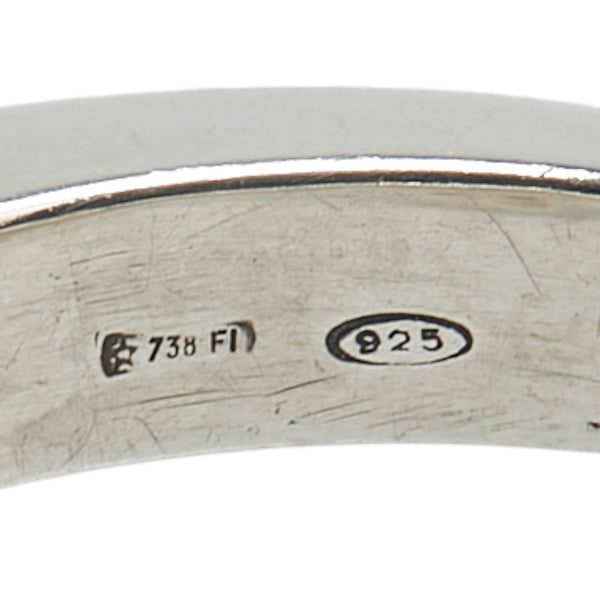 グッチ Gロゴ キューブ ブロック リング 指輪 SV925 シルバー メンズ GUCCI 【中古】