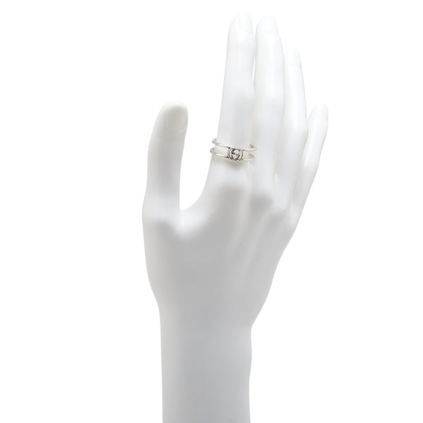 グッチ インターロッキングG リング 指輪 SV925 シルバー メンズ GUCCI 【中古】