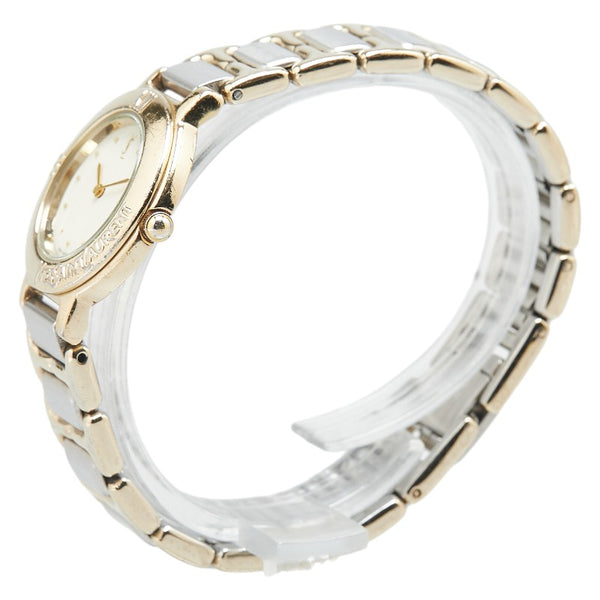 サンローラン 腕時計 2200-229789 クオーツ ベージュ文字盤 ステンレススチール メッキ レディース SAINT LAURENT 【中古】