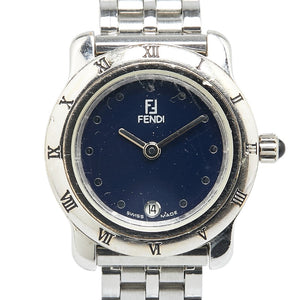 フェンディ 腕時計 860L クオーツ ブラック文字盤 ステンレススチール レディース FENDI 【中古】