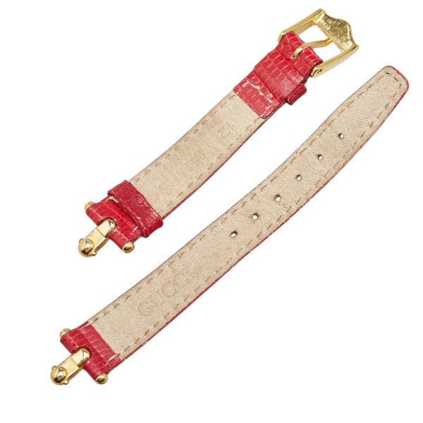 グッチ チェンジベルト ウォッチ 腕時計 1800L クオーツ ホワイト文字盤 メッキ レディース GUCCI 【中古】