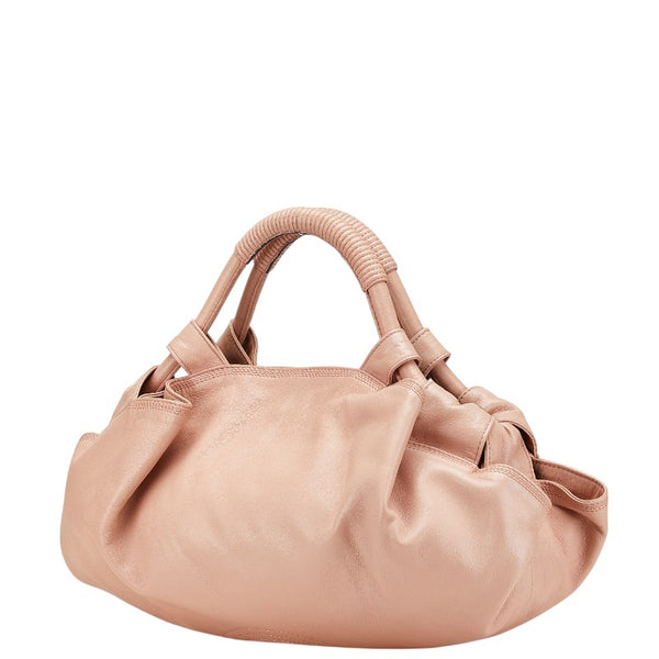 ロエベ ナッパアイレ ハンドバッグ ピンク ピンクベージュ レザー レディース LOEWE 【中古】