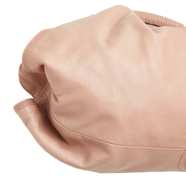 ロエベ ナッパアイレ ハンドバッグ ピンク ピンクベージュ レザー レディース LOEWE 【中古】