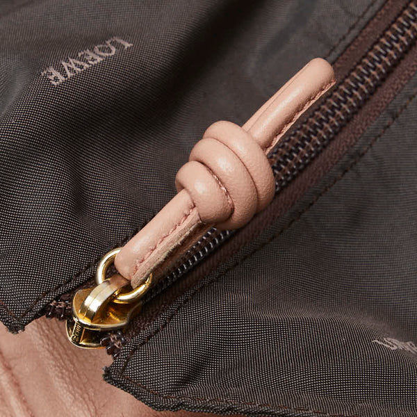 ロエベ ナッパアイレ ハンドバッグ ピンク ピンクベージュ レザー レディース LOEWE 【中古】