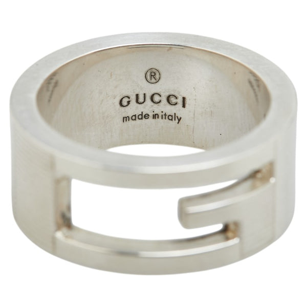 グッチ ブランデッドG リング 指輪 #9 SV925 シルバー レディース GUCCI 【中古】