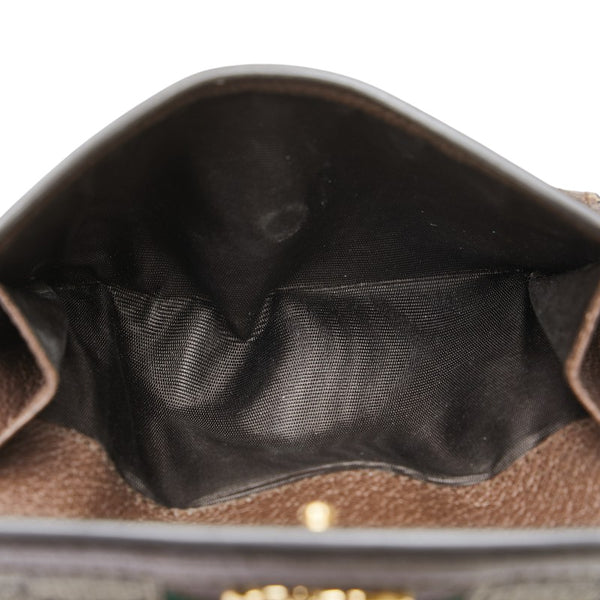 グッチ GGスプリーム オフィディア 二つ折り財布 523173 ベージュ マルチカラー PVC レザー レディース GUCCI 【中古】