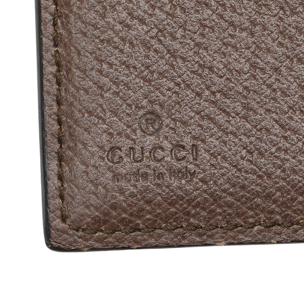 グッチ GGスプリーム オフィディア 二つ折り財布 523173 ベージュ マルチカラー PVC レザー レディース GUCCI 【中古】