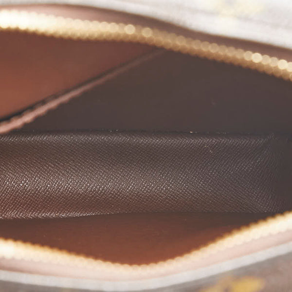 ルイ ヴィトン モノグラム ダヌーブ 斜め掛け ショルダーバッグ M45266 ブラウン PVC レザー レディース LOUIS VUITTON 【中古】