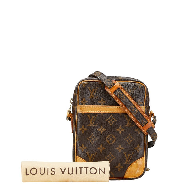 ルイ ヴィトン モノグラム ダヌーブ 斜め掛け ショルダーバッグ M45266 ブラウン PVC レザー レディース LOUIS VUITTON 【中古】