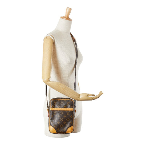 ルイ ヴィトン モノグラム ダヌーブ 斜め掛け ショルダーバッグ M45266 ブラウン PVC レザー レディース LOUIS VUITTON 【中古】