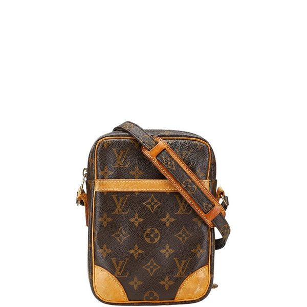 ルイ ヴィトン モノグラム ダヌーブ 斜め掛け ショルダーバッグ M45266 ブラウン PVC レザー レディース LOUIS VUITTON 【中古】