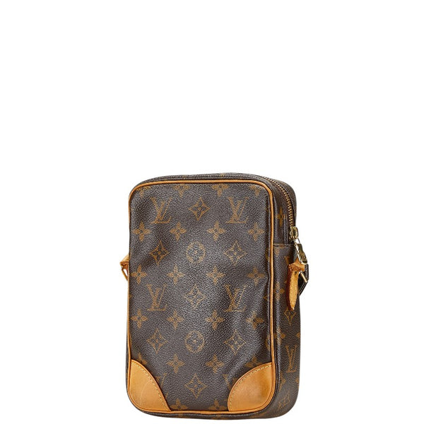 ルイ ヴィトン モノグラム ダヌーブ 斜め掛け ショルダーバッグ M45266 ブラウン PVC レザー レディース LOUIS VUITTON 【中古】