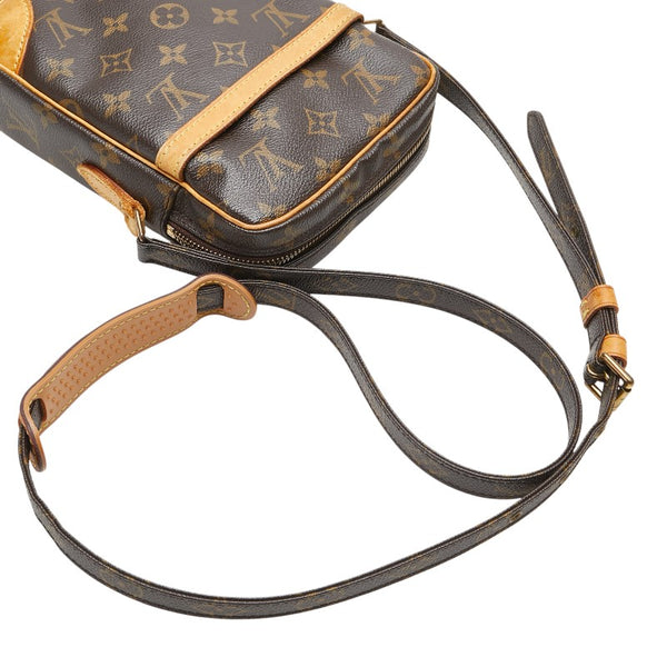 ルイ ヴィトン モノグラム ダヌーブ 斜め掛け ショルダーバッグ M45266 ブラウン PVC レザー レディース LOUIS VUITTON 【中古】