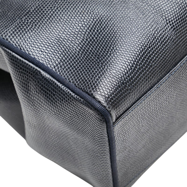 サルヴァトーレフェラガモ ヴァラ 型押し トートバッグ ハンドバッグ AQ21 2530 ブラック レザー レディース Salvatore Ferragamo 【中古】