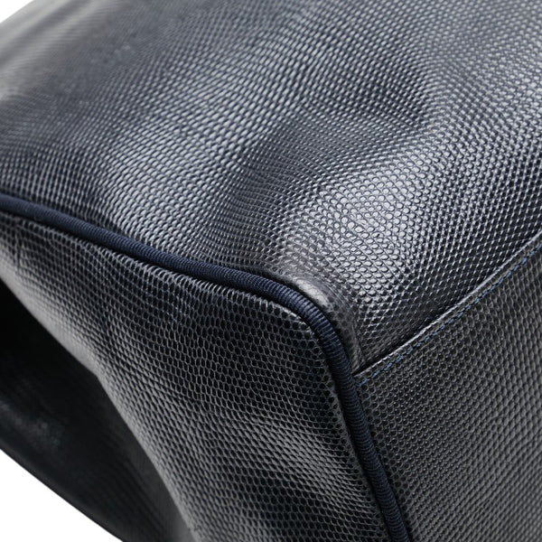 サルヴァトーレフェラガモ ヴァラ 型押し トートバッグ ハンドバッグ AQ21 2530 ブラック レザー レディース Salvatore Ferragamo 【中古】