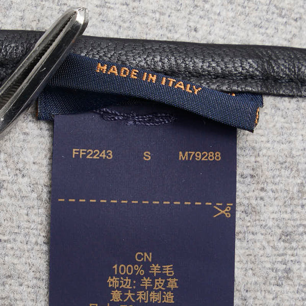 ルイ ヴィトン 23AW ショール70 エクスプローラー ショール ストール M79288 グレー ブラック ウール レディース LOUIS VUITTON 【中古】