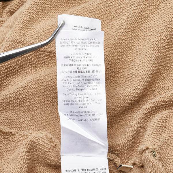 グッチ ウェブ＆GUCCI ウェブストライプ ハーフジップパーカー サイズ：XS 644656 ブラウン マルチカラー コットン レディース GUCCI 【中古】